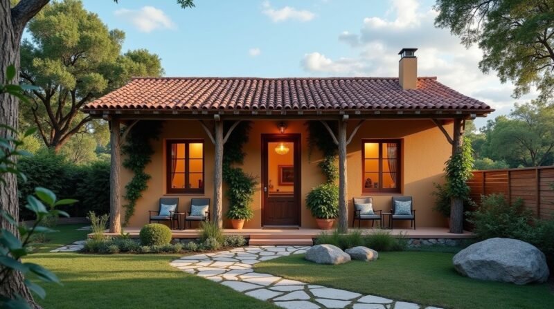 Natural, Low-Budget, Simple House Design